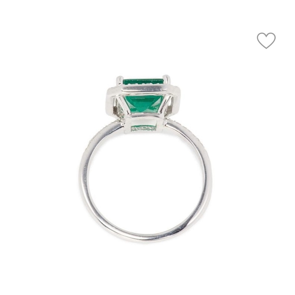 EFFY EMERALD DIAMOND RING - Picture 2 of 8